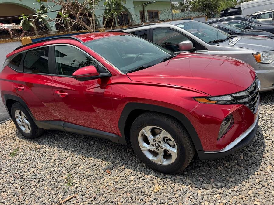 2022 Hyundai Tucson in red, in stock at Apostlekeys Auto Mobile